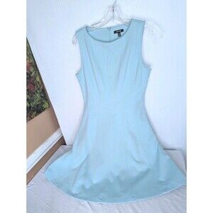 Apt9 Blue Dress Luxury TailoredFit Robins Egg Elegant Classic Womens PS Academia